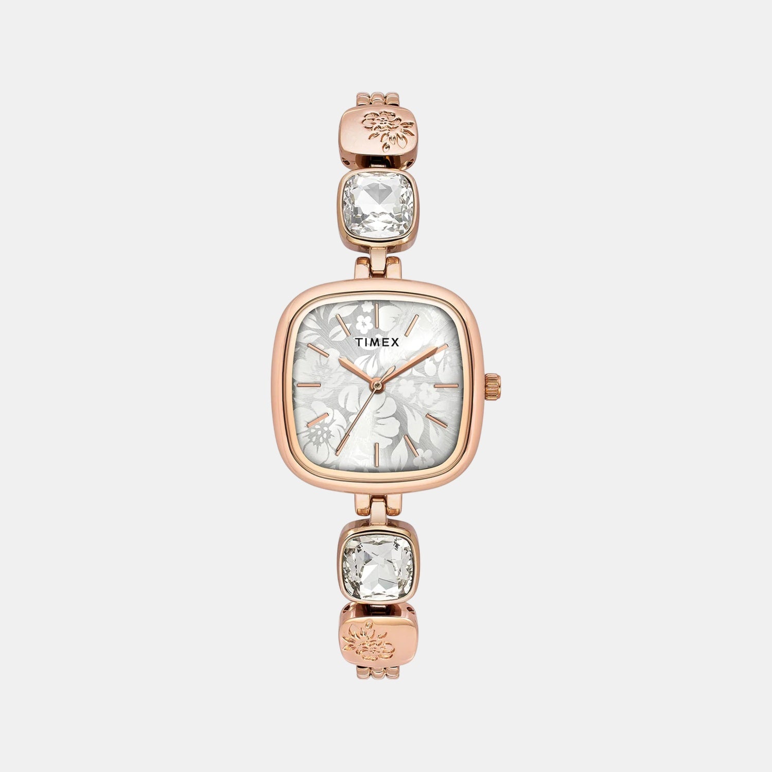 Fria Women Quartz Silver Dial Analog Stainless Steel Watch TWEL21001