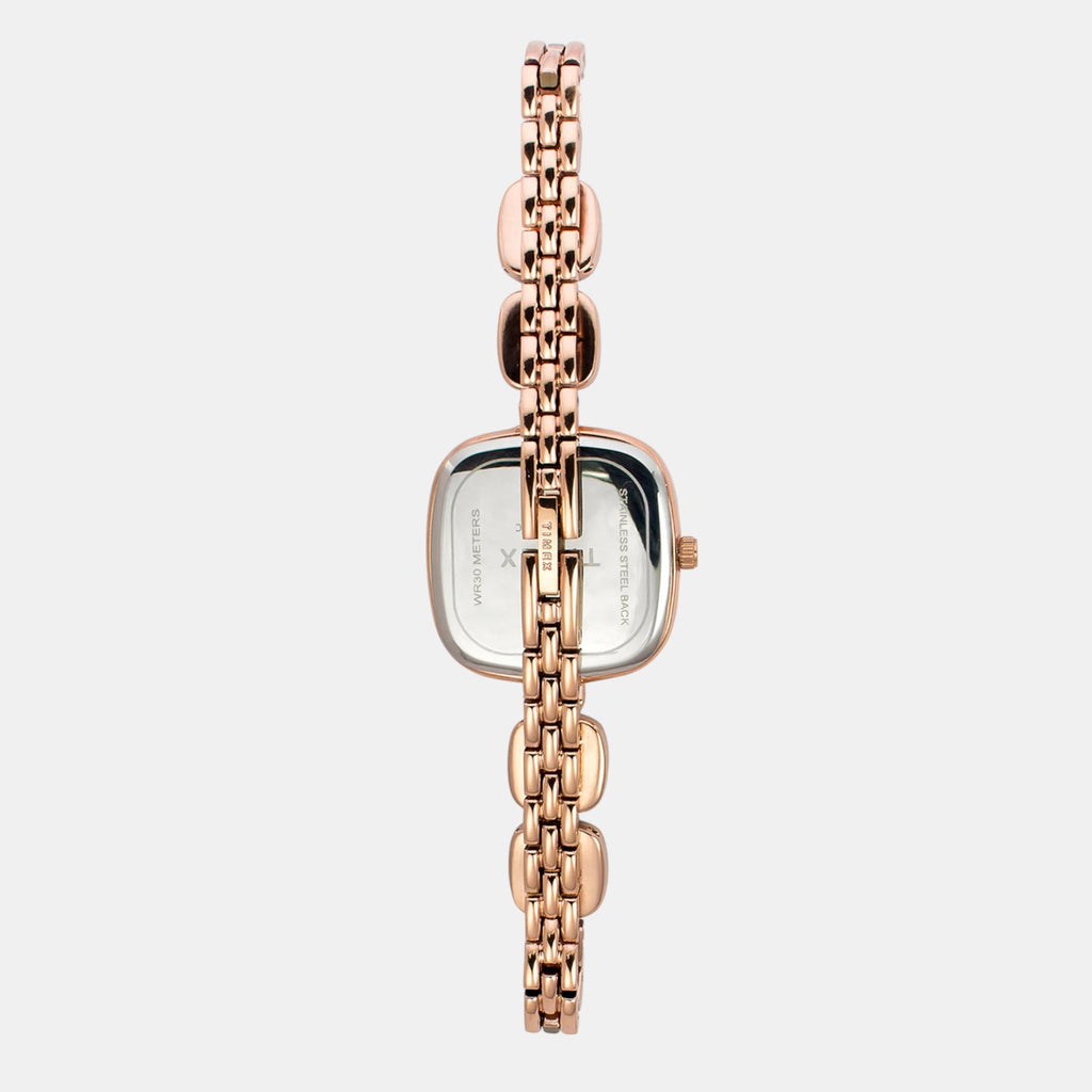 Fria Women Quartz Silver Dial Analog Stainless Steel Watch TWEL21001