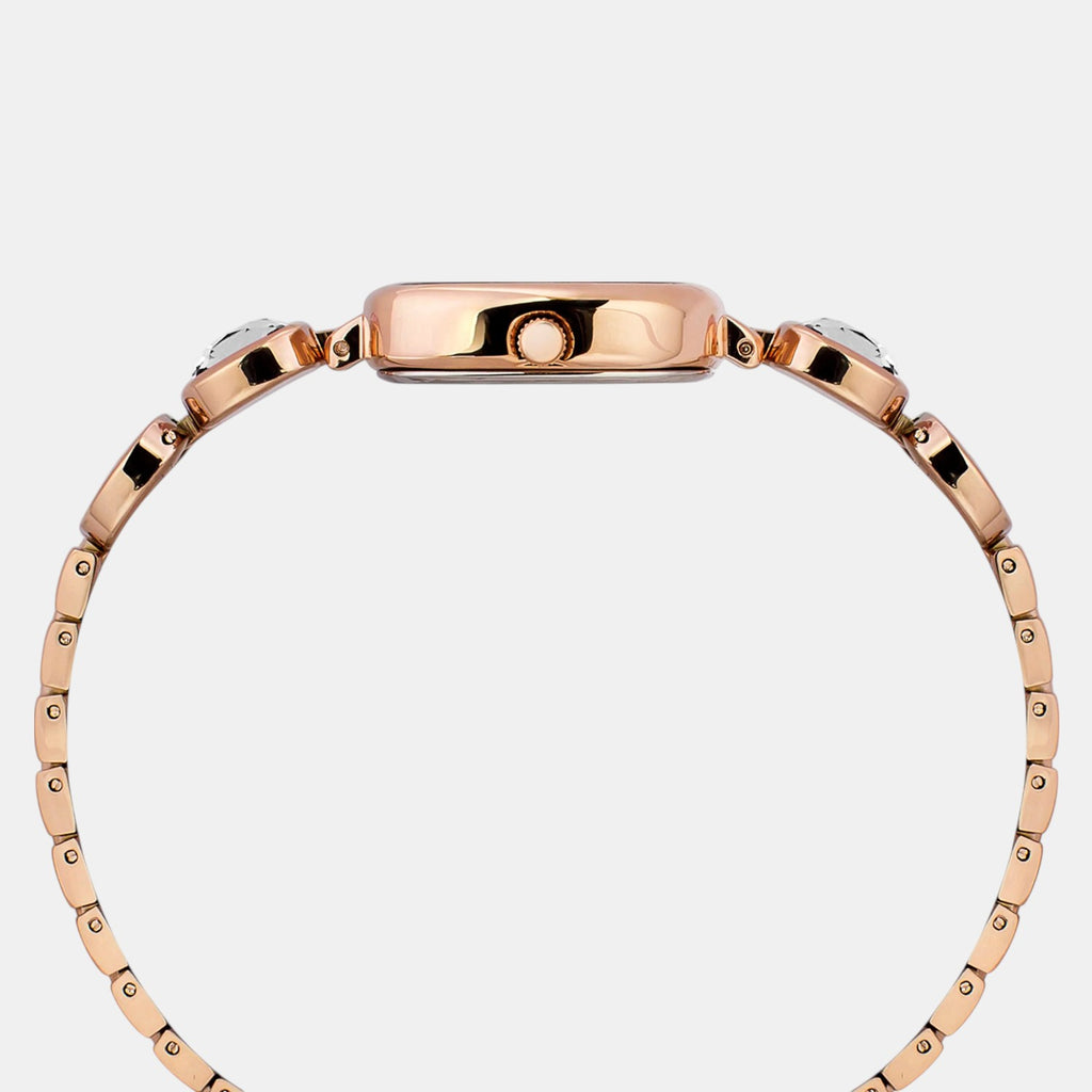 Fria Women Quartz Silver Dial Analog Stainless Steel Watch TWEL21001