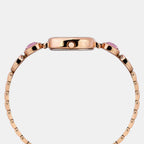 Fria Women Quartz Pink Dial Analog Brass Watch TWEL21002