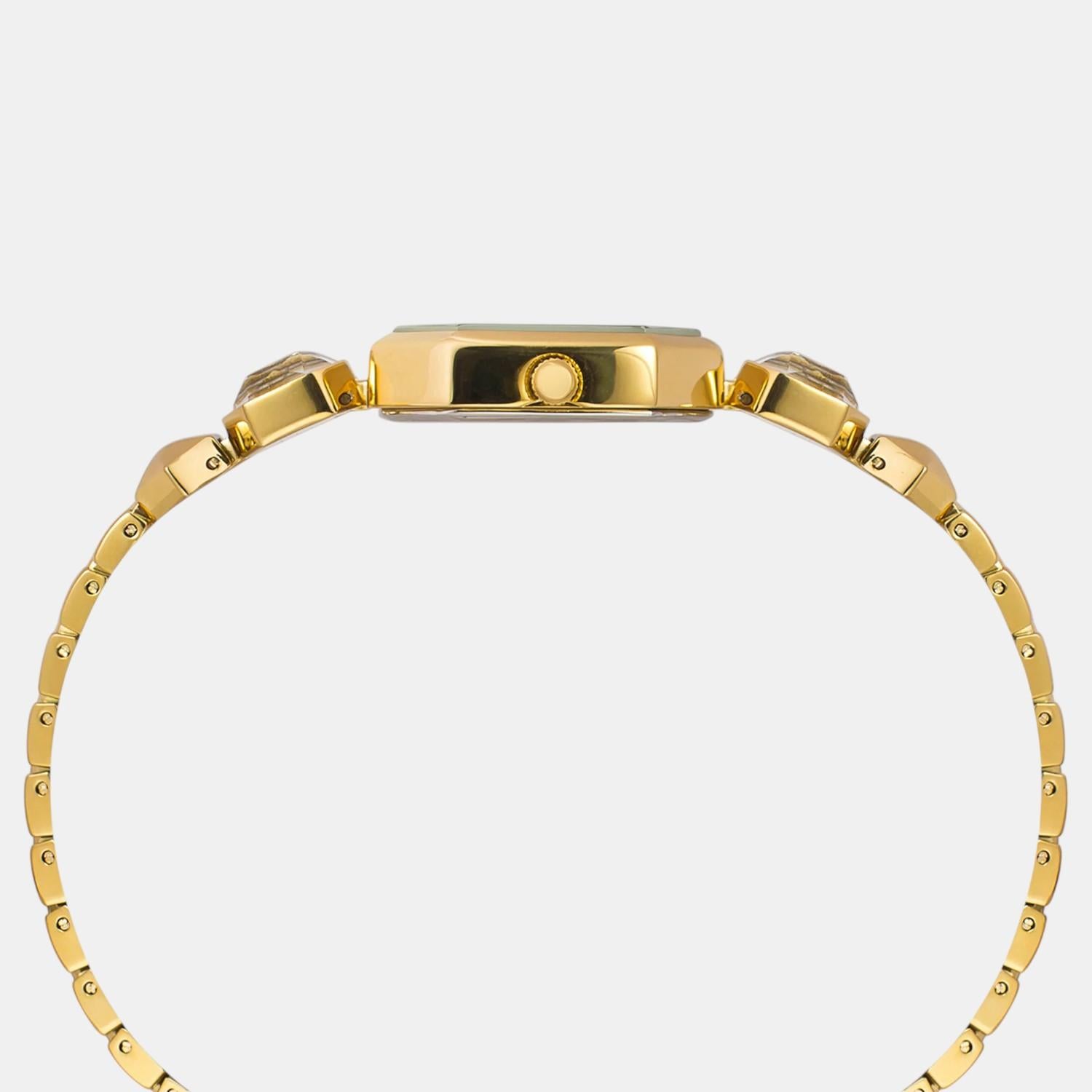 Fria Women Quartz Mother Of Pearl Dial Analog Brass Watch TWEL21100