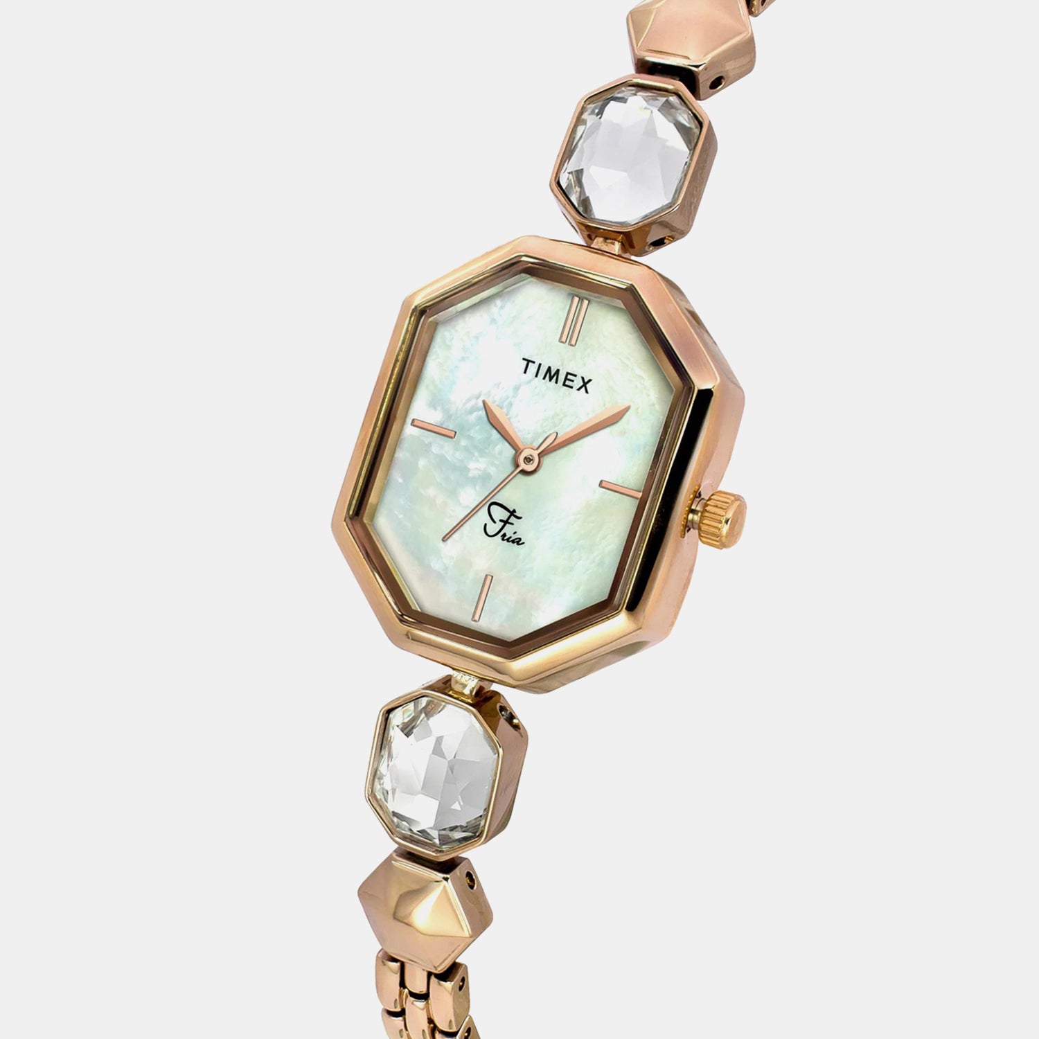 Fria Women Quartz Dial Analog Brass Watch TWEL21101