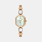 Fria Women Quartz Mother Of Pearl Dial Analog Brass Watch TWEL21101
