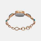 Fria Women Quartz Blue Dial Analog Brass Watch TWEL21201