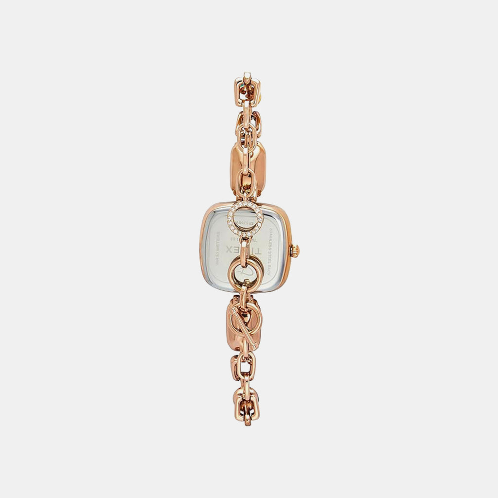 Fria Women Quartz Blue Dial Analog Brass Watch TWEL21201