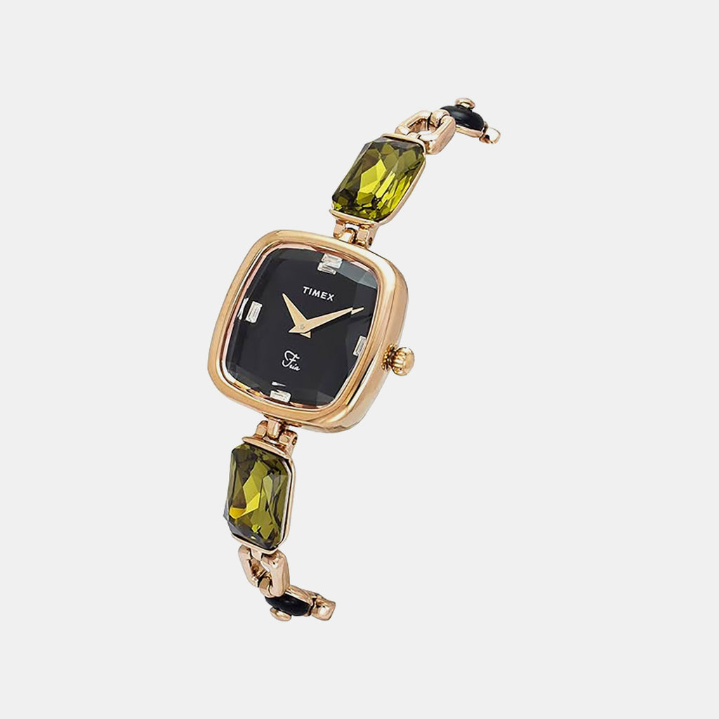 Fria Women Quartz Dial Analog Brass Watch TWEL21202