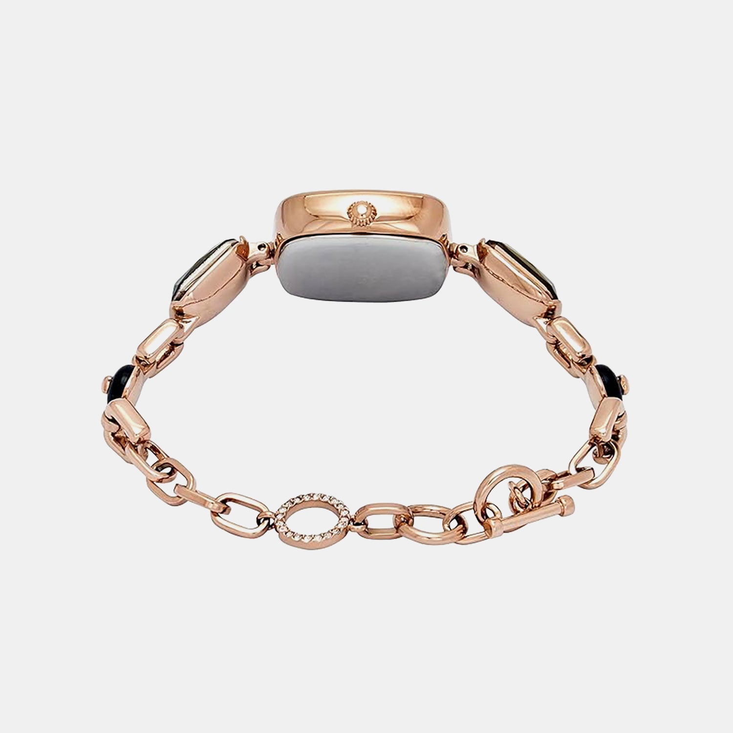 Fria Women Quartz Black Dial Analog Brass Watch TWEL21202