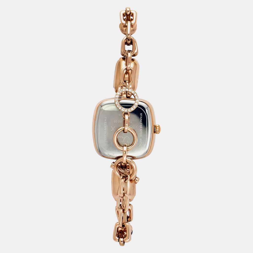 Fria Women Quartz Dial Analog Brass Watch TWEL21202
