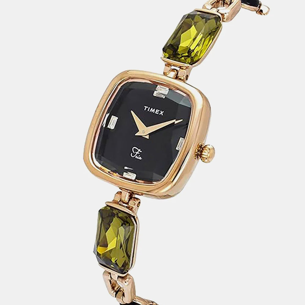 Fria Women Quartz Dial Analog Brass Watch TWEL21202