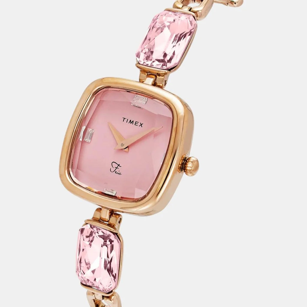 Fria Women Quartz Dial Analog Brass Watch TWEL21203