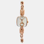 Fria Women Quartz Pink Dial Analog Brass Watch TWEL21203