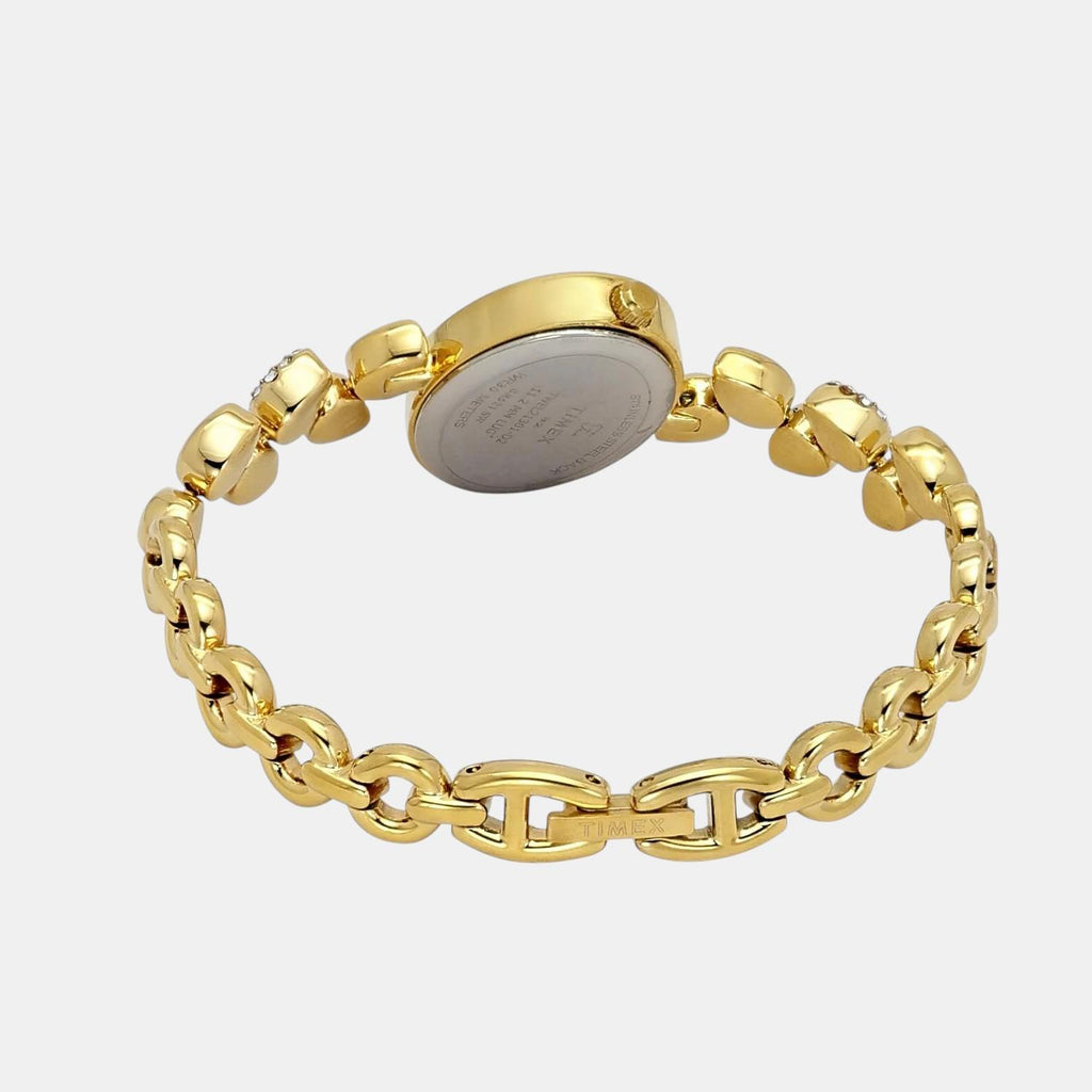 Fria Women Quartz Mother Of Pearl Dial Analog Brass Watch TWEL21301