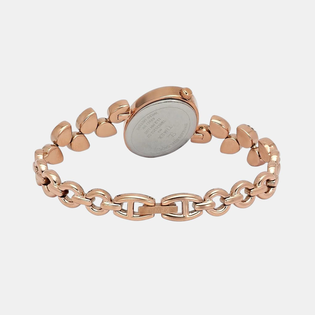 Fria Women Quartz Mother Of Pearl Dial Analog Brass Watch TWEL21302