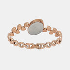 Fria Women Quartz Mother Of Pearl Dial Analog Brass Watch TWEL21302