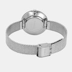 Fashion Women Quartz Pink Dial Analog Stainless Steel Watch TWEL21500