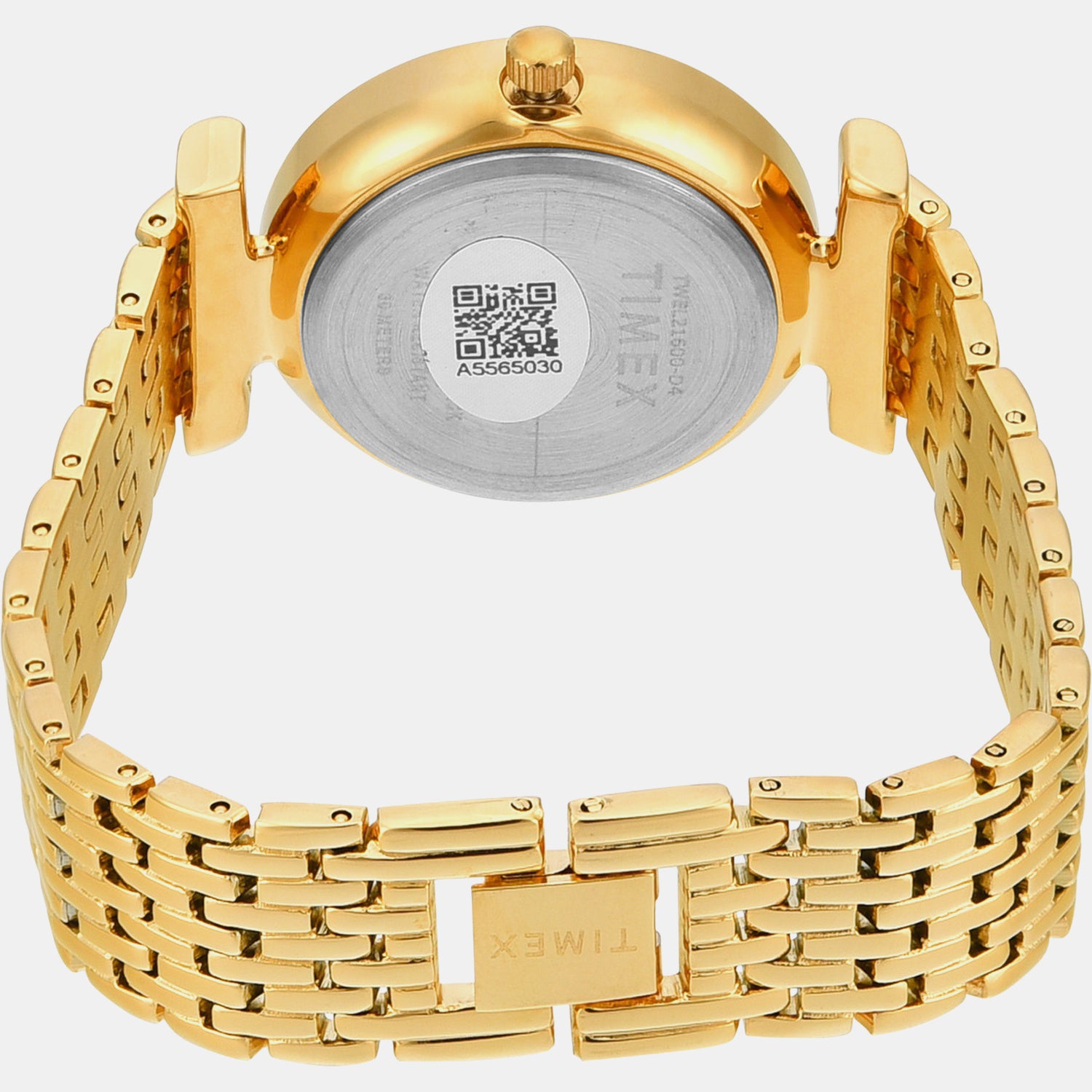 Fashion Women Quartz Champagne Dial Analog Stainless Steel Watch TWEL21600