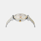 Fashion Women Quartz Silver Dial Analog Brass Watch TWEL21602