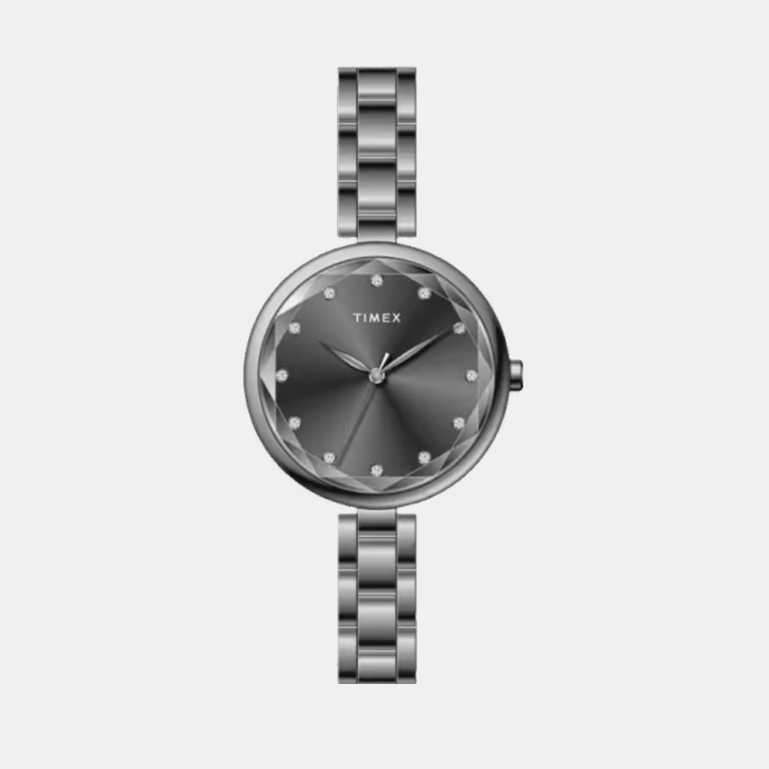 Fashion Women Quartz Grey Dial Analog Brass Watch TWEL21703