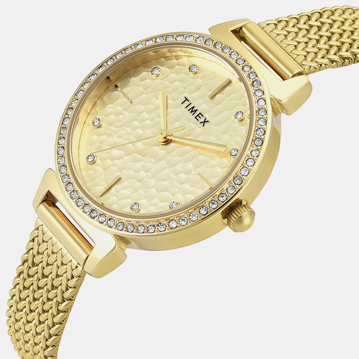 Trendline Women Quartz Champagne Dial Analog Stainless Steel Watch TWEL22303