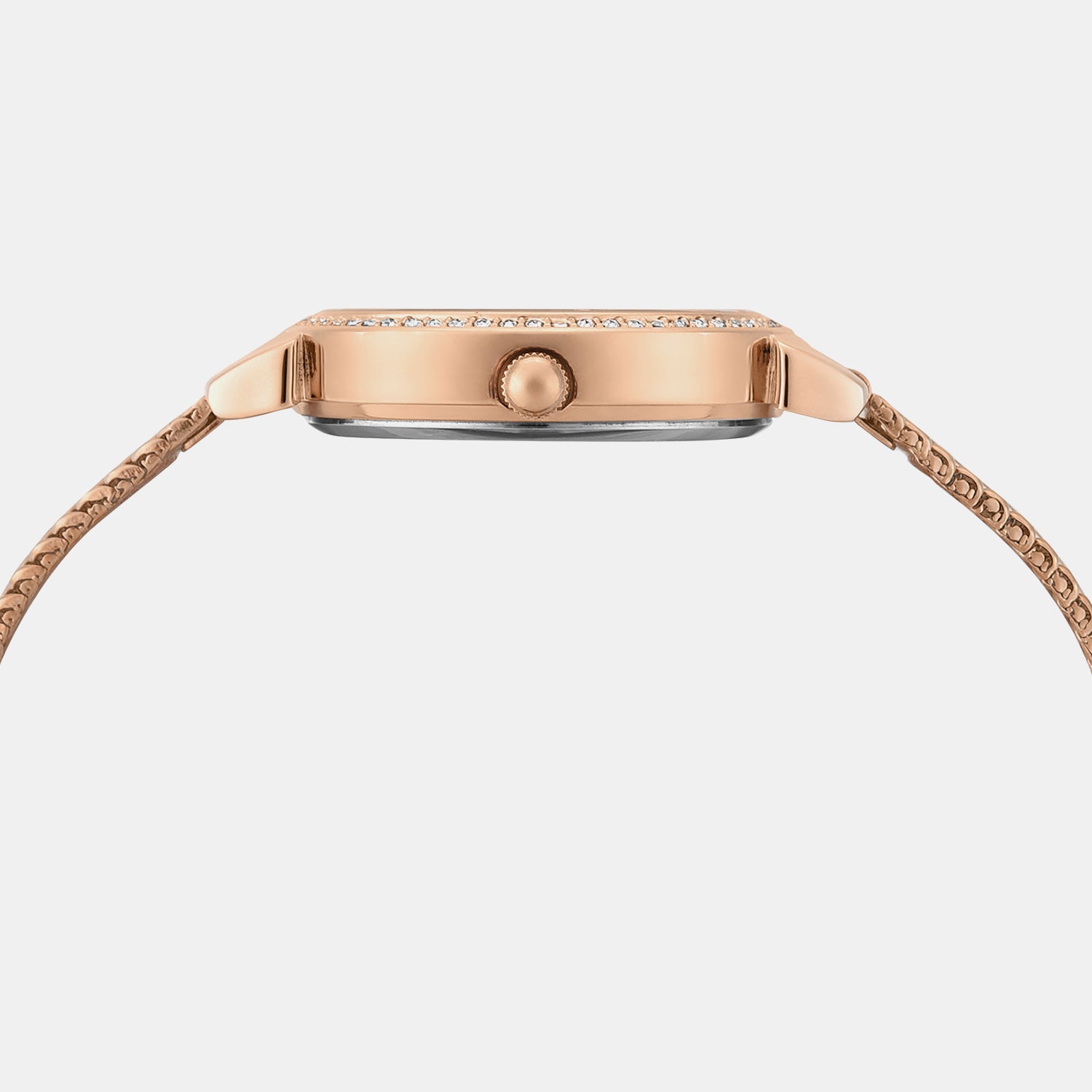 Trendline Women Quartz Rose Gold Dial Analog Stainless Steel Watch TWEL22304