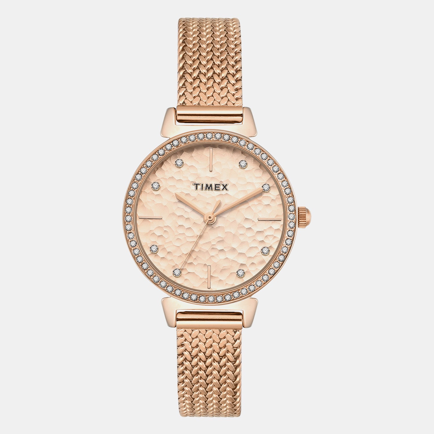 Trendline Women Quartz Rose Gold Dial Analog Stainless Steel Watch TWEL22304