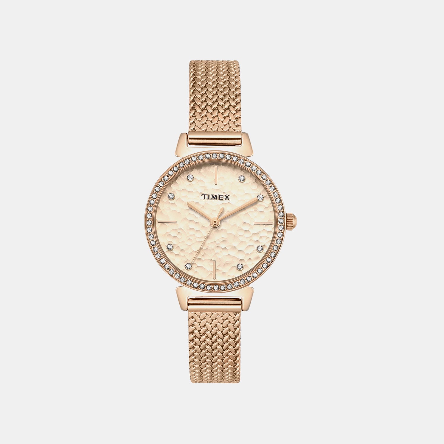 Trendline Women Quartz Rose Gold Dial Analog Stainless Steel Watch TWEL22304
