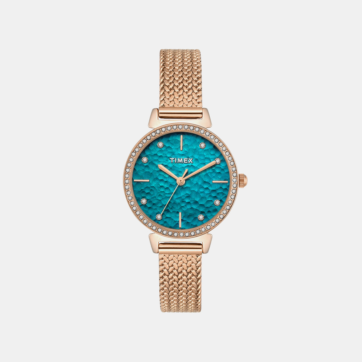 Trendline Women Quartz Teal Dial Analog Stainless Steel Watch TWEL22305