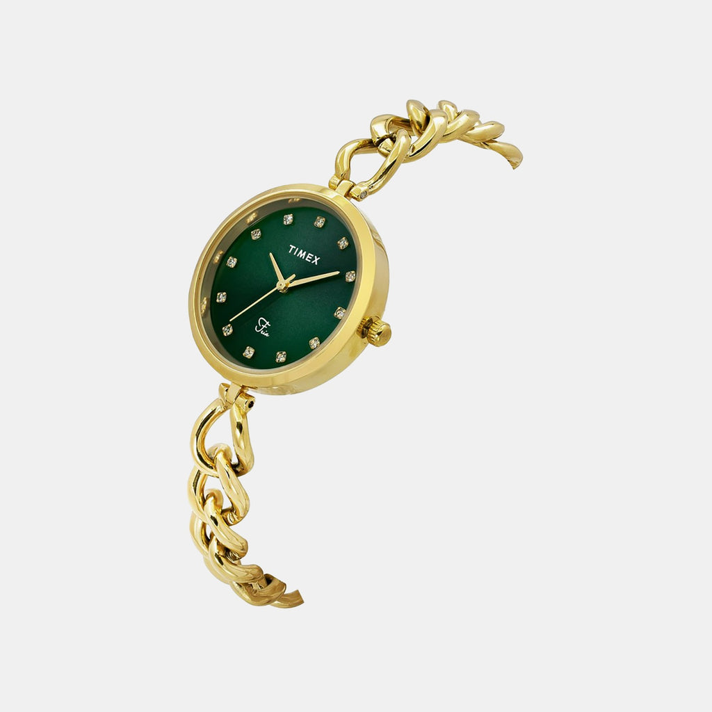 Fria Women Quartz Dial Analog Brass Watch TWEL23801
