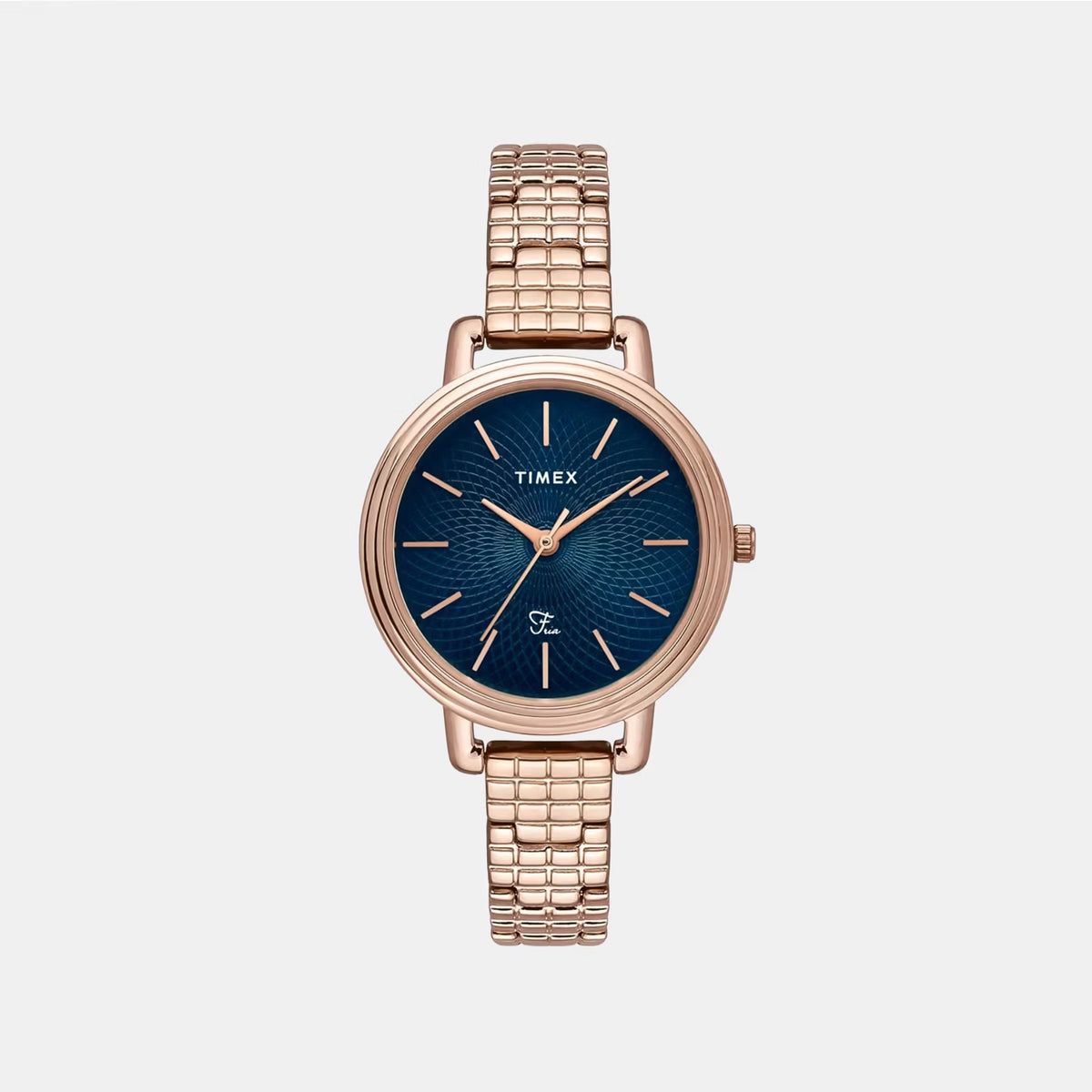 Fria Women Quartz Blue Dial Analog Brass Watch TWEL23901