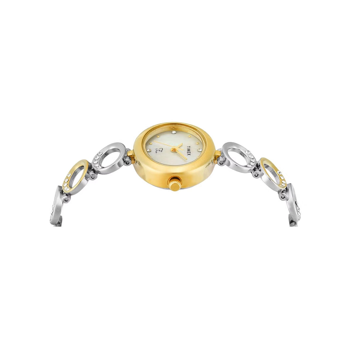 Fria Women Quartz Mother Of Pearl Dial Analog Brass Watch TWEL24000