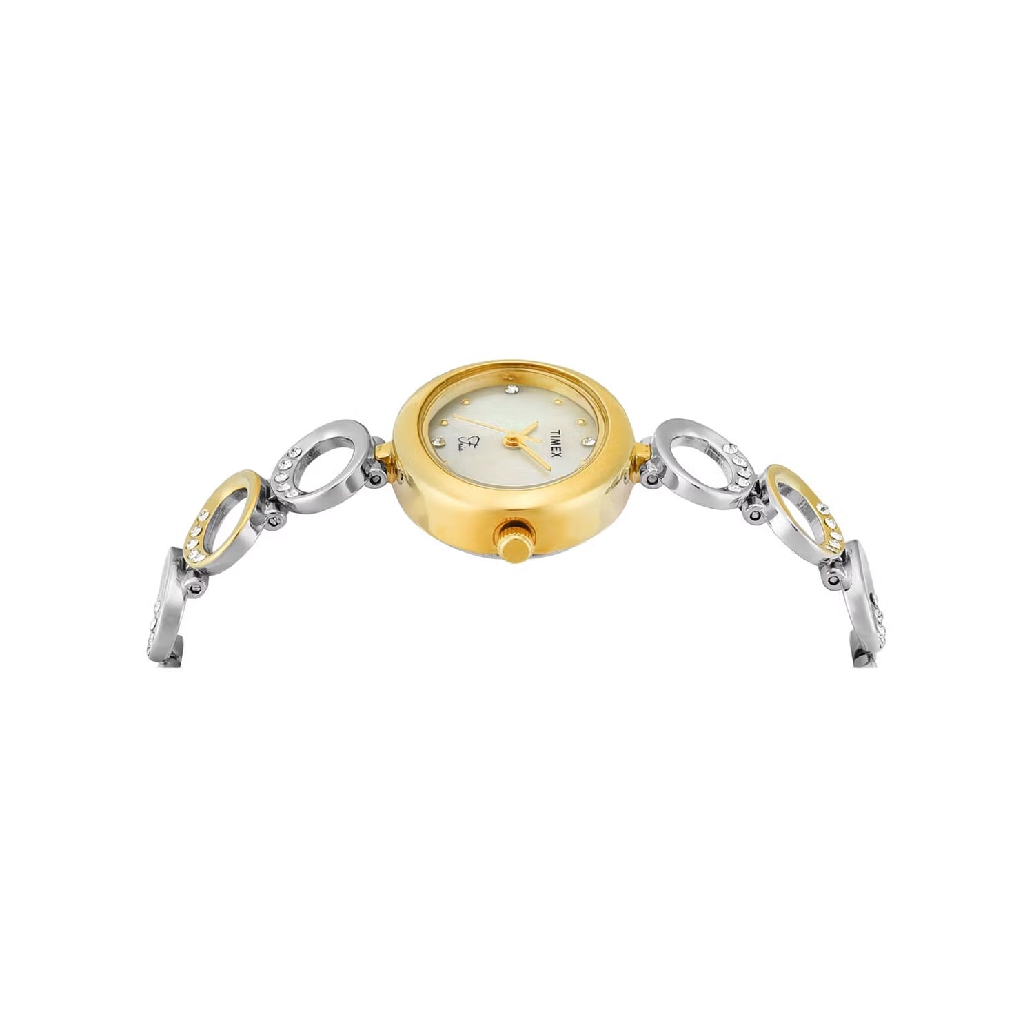 Fria Women Quartz Mother Of Pearl Dial Analog Brass Watch TWEL24000