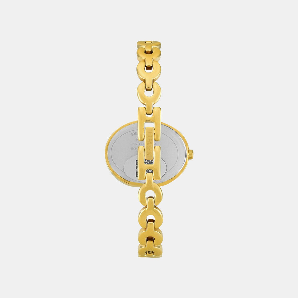Fria Women Quartz Dial Analog Brass Watch TWEL24001