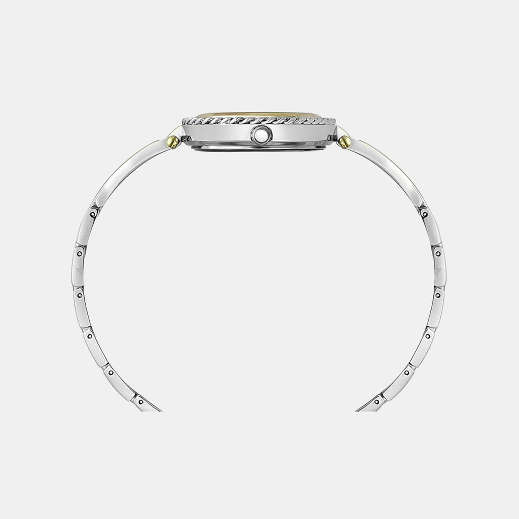 Fria Women Quartz Mother of Pearl Dial Analog Brass Watch TWEL24101