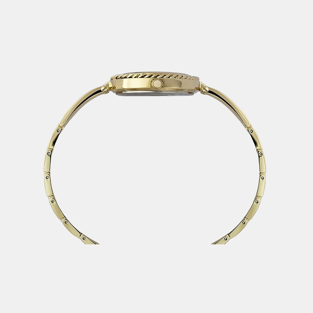 Fria Women Quartz Green Mother of Pearl Dial Analog Brass Watch TWEL24103