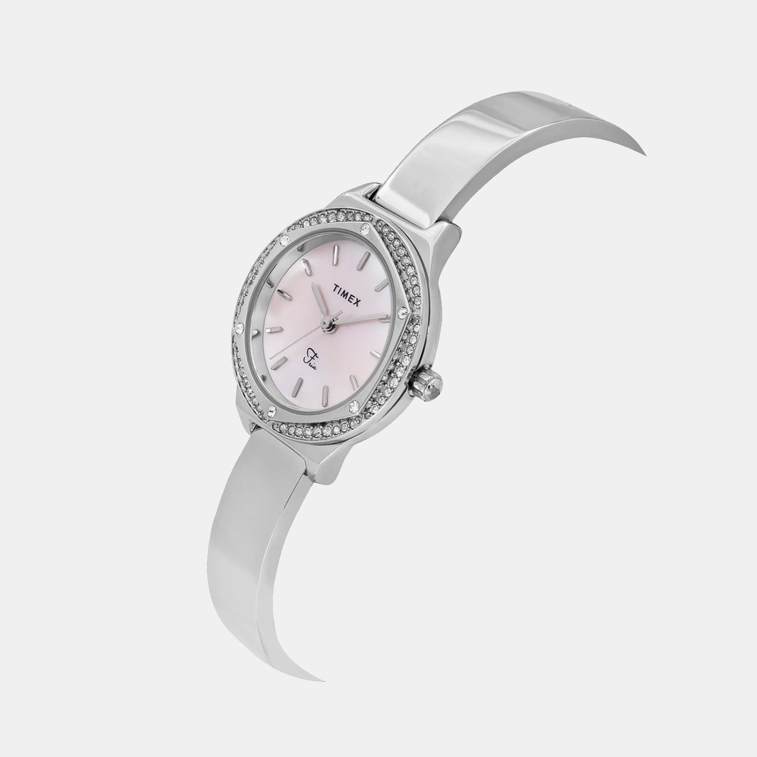 Fria Women Quartz Mother of Pearl Dial Analog Brass Watch TWEL24200