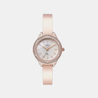 Fria Women Quartz Mother of Pearl Dial Analog Brass Watch TWEL24201
