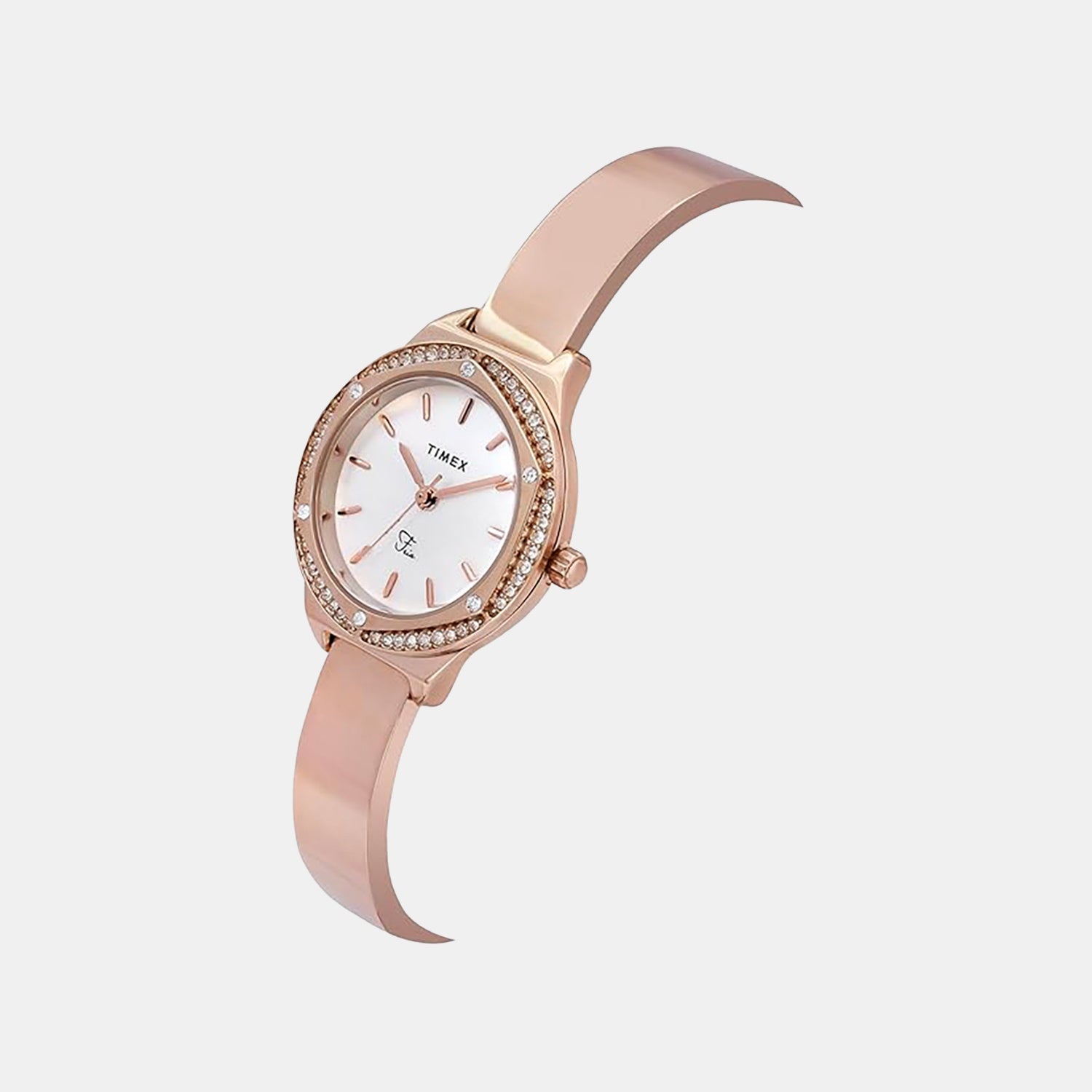 Fria Women Quartz Mother of Pearl Dial Analog Brass Watch TWEL24201