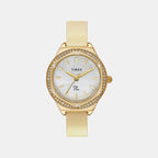 Fria Women Quartz Mother of Pearl Dial Analog Brass Watch TWEL24202