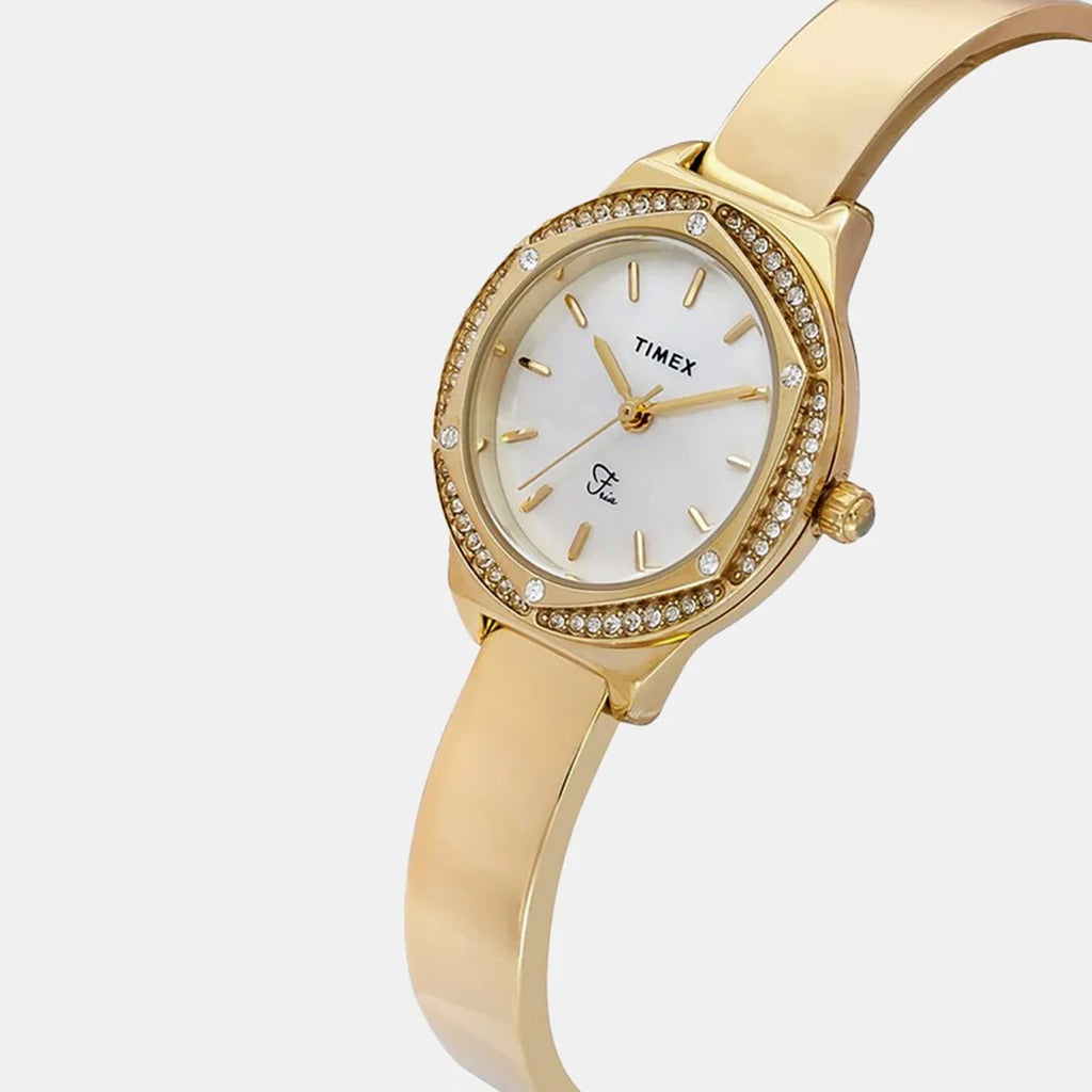 Fria Women Quartz Dial Analog Brass Watch TWEL24202