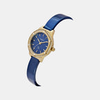Fria Women Quartz Blue Dial Analog Brass Watch TWEL24203