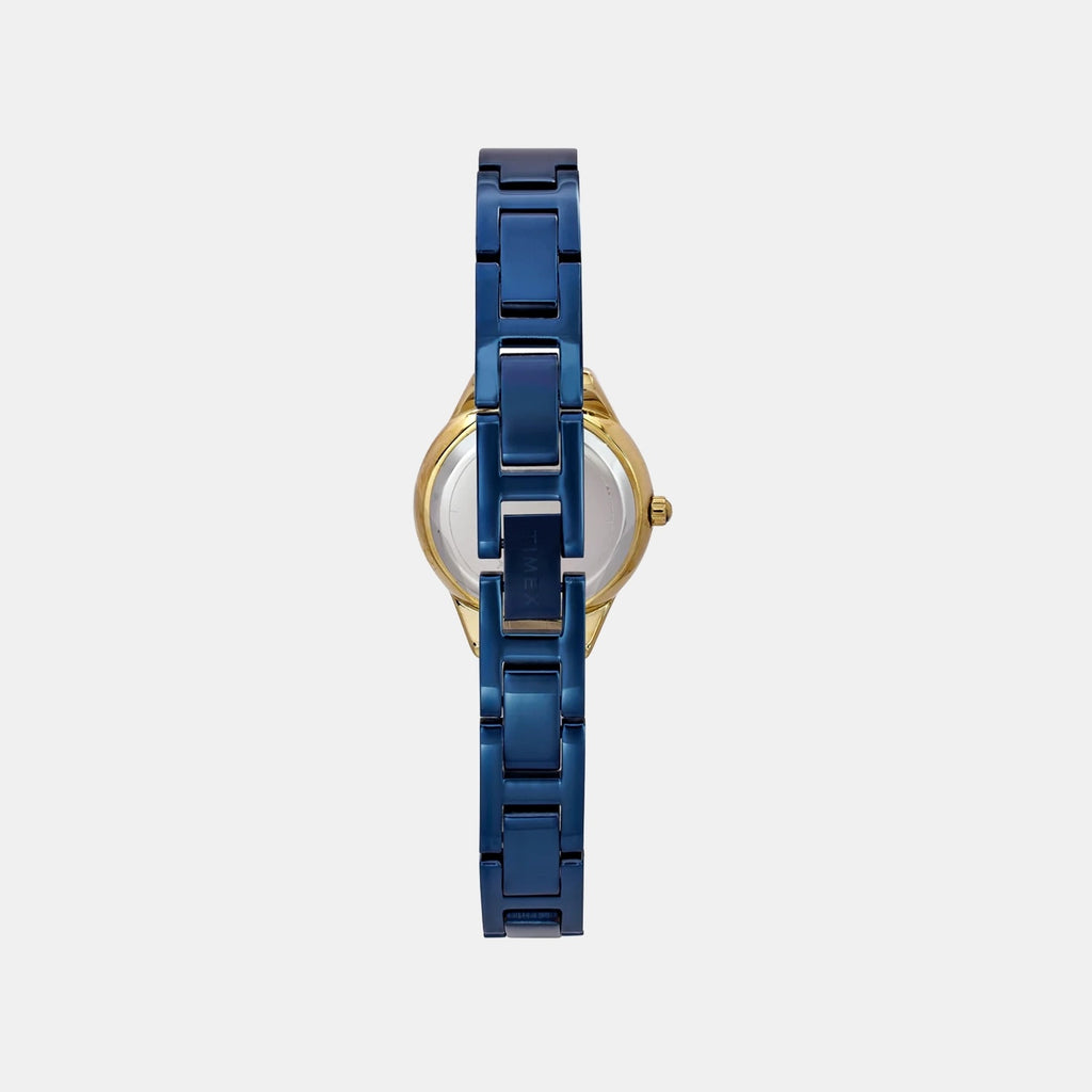 Fria Women Quartz Blue Dial Analog Brass Watch TWEL24203