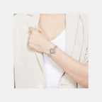 Fria Women Quartz Mother of Pearl Dial Analog Brass Watch TWEL24300