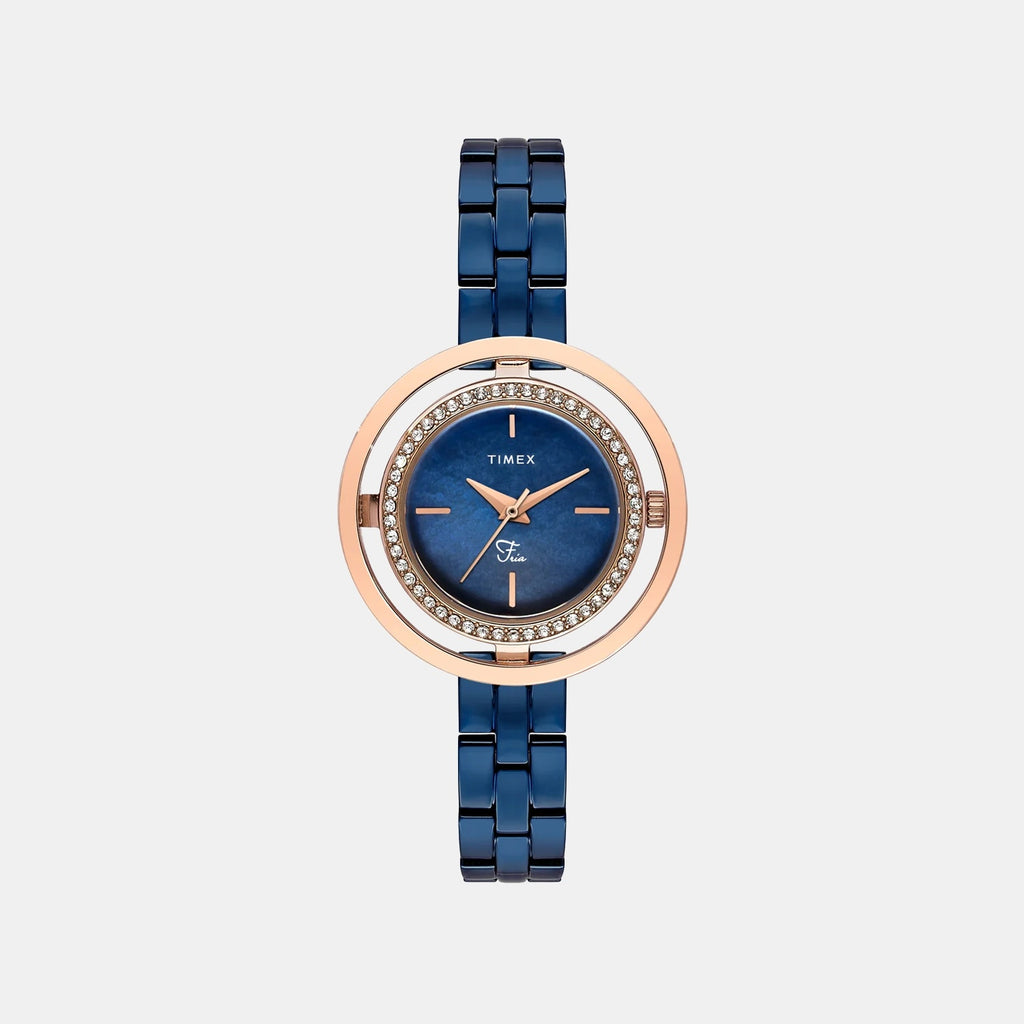 Fria Women Quartz Dial Analog Brass Watch TWEL24302