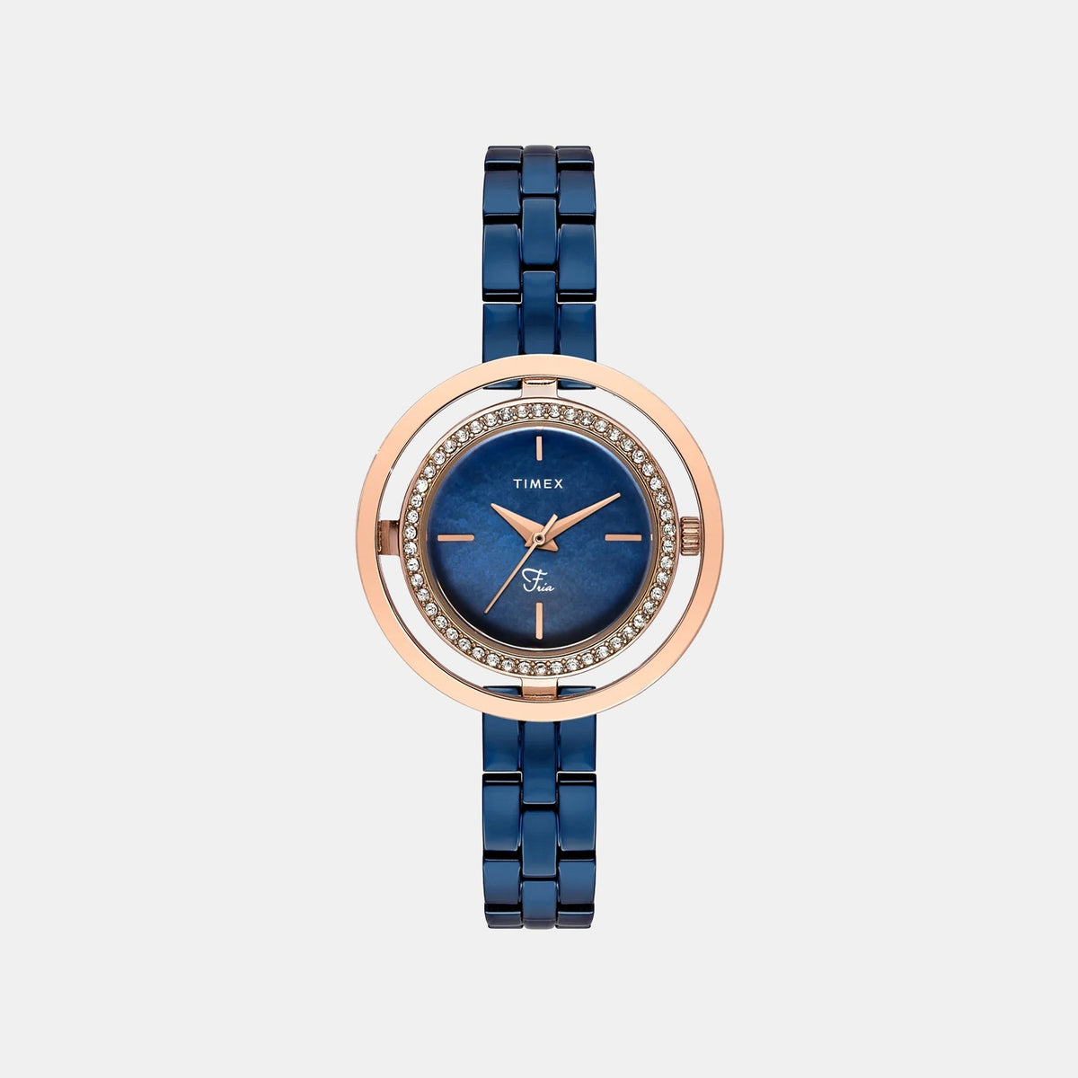 Fria Women Quartz Mother Of Pearl Dial Analog Brass Watch TWEL24302
