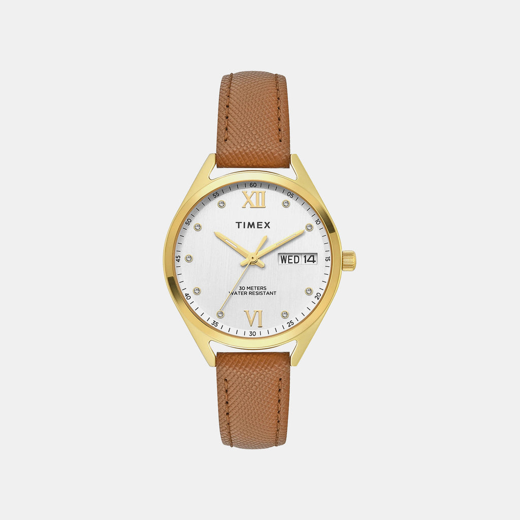 Trendline Women Quartz Silver Dial Analog Leather Watch TWEL26803