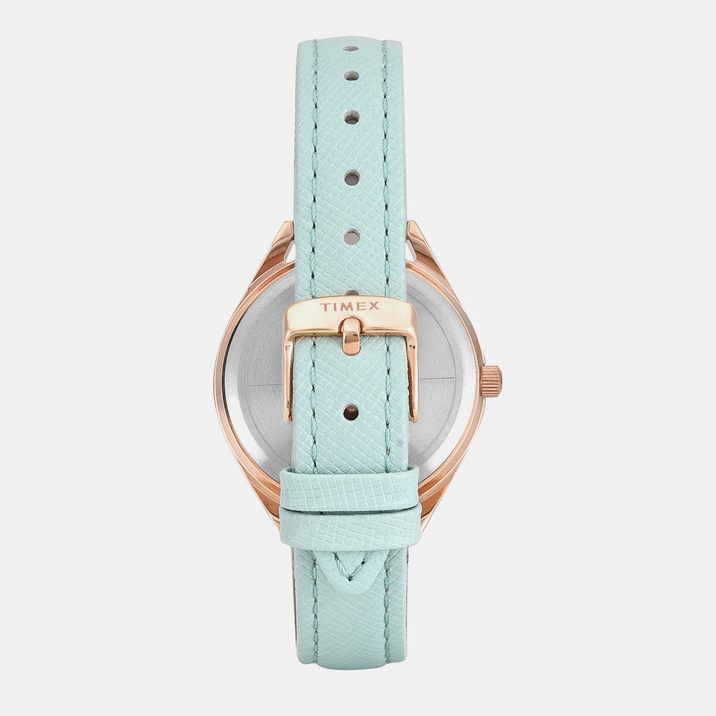 Trendline Women Quartz Rose Gold Dial Analog Leather Watch TWEL26805