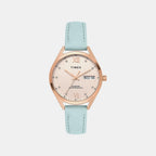 Trendline Women Quartz Rose Gold Dial Analog Leather Watch TWEL26805