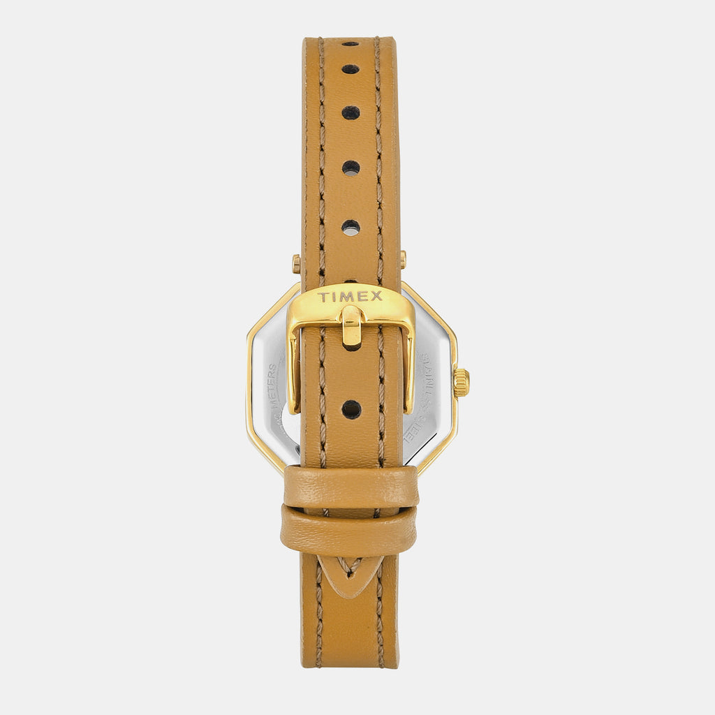 Trendline Women Quartz Yellow Dial Analog Leather Watch TWEL26900
