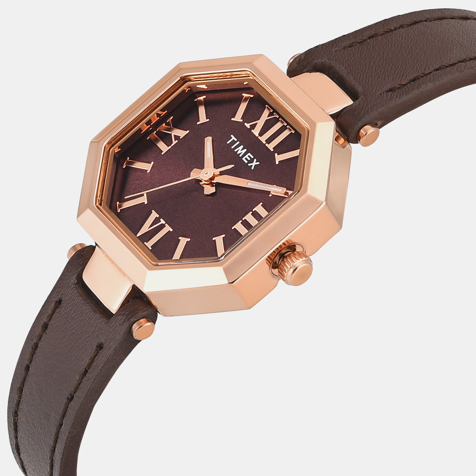 Trendline Women Quartz Brown Dial Analog Leather Watch TWEL26901