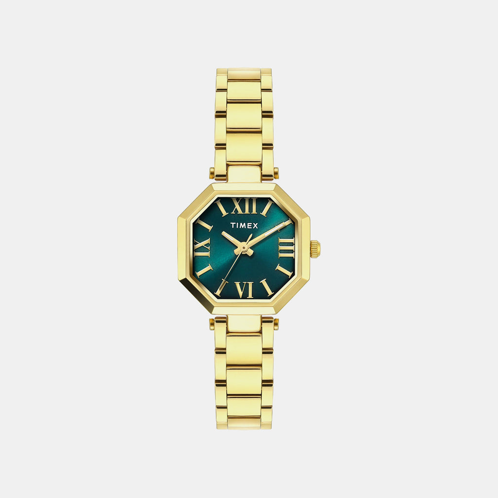 Trendline Women Quartz Teal Dial Analog Stainless Steel Watch TWEL26902